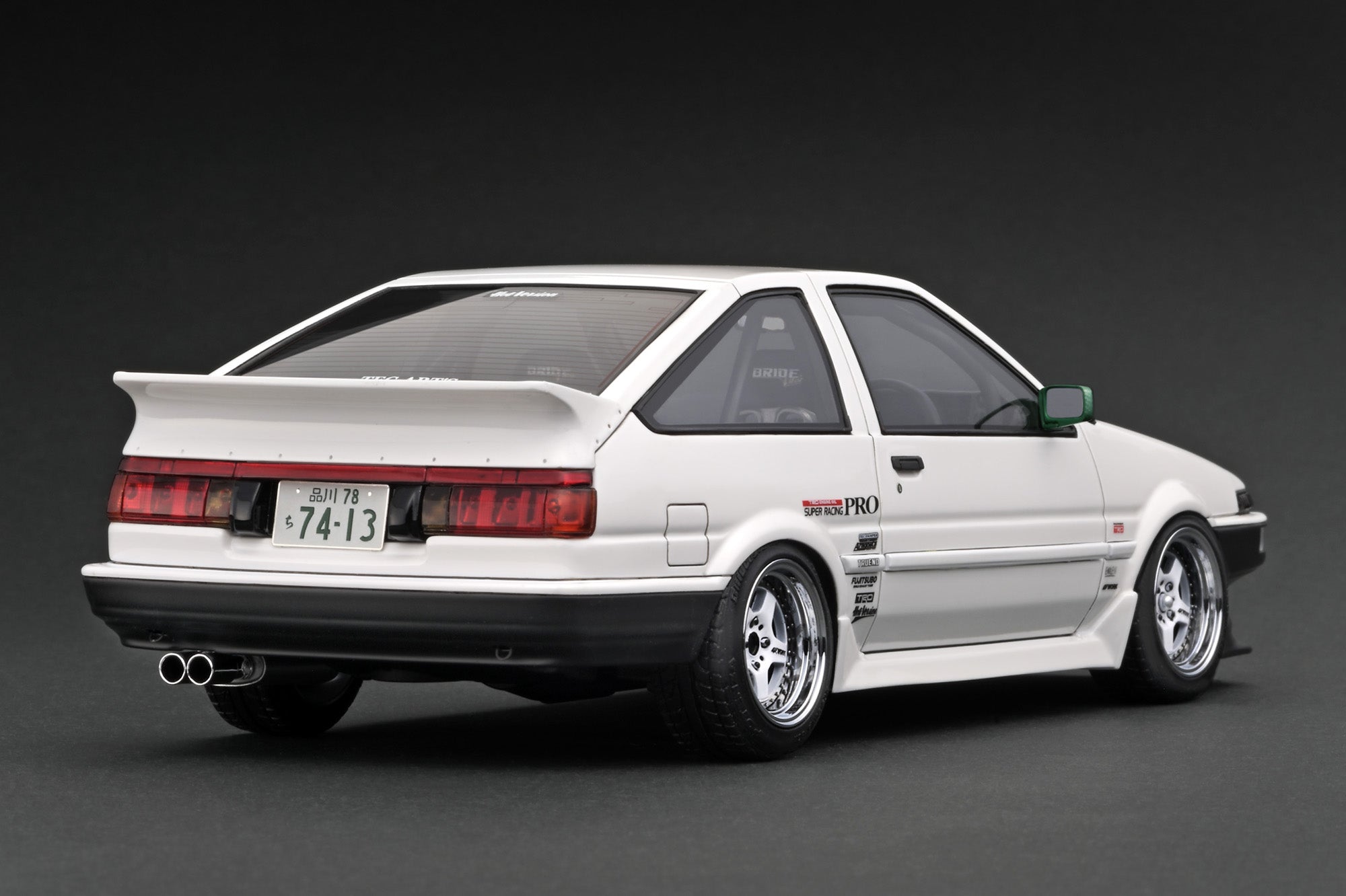 [IGNITION MODEL] 1:18 Toyota Sprinter Trueno (AE86) 3Door TK-Street Late Ver. White (Work Meister CR01 Wheels) [IG3489]