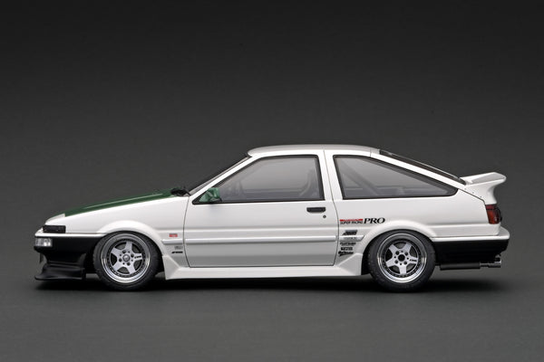 [IGNITION MODEL] 1:18 Toyota Sprinter Trueno (AE86) 3Door TK-Street Late Ver. White (Work Meister CR01 Wheels) [IG3489]