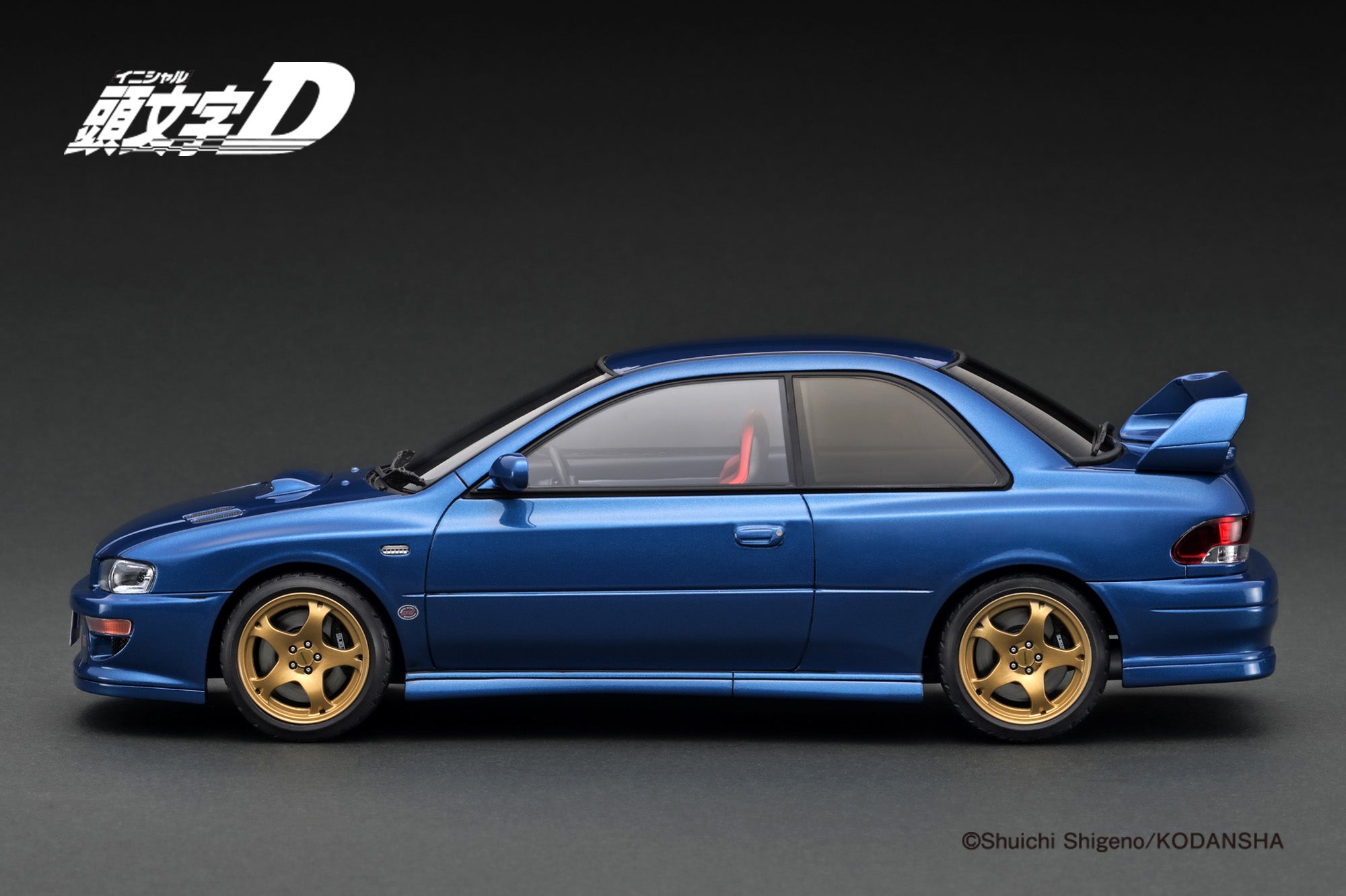 [IGNITION MODEL] 1:18 INITIAL D Subaru Impreza WRX Type R Sti Version V (GC8) Blue With LED light [IG3539]