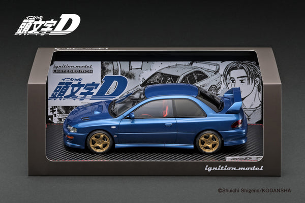 [IGNITION MODEL] 1:18 INITIAL D Subaru Impreza WRX Type R Sti Version V (GC8) Blue With LED light [IG3539]