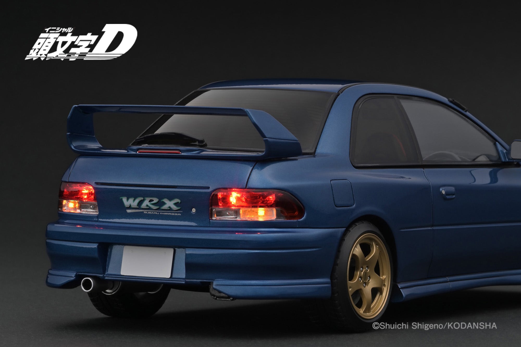 [IGNITION MODEL] 1:18 INITIAL D Subaru Impreza WRX Type R Sti Version V (GC8) Blue With LED light [IG3539]