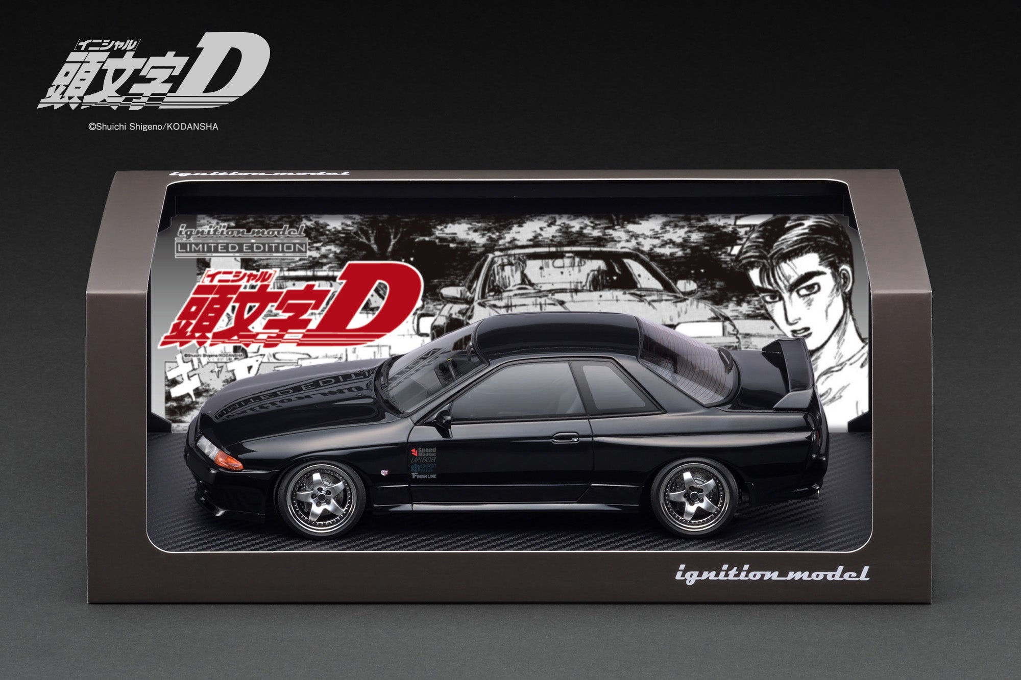 [IGNITION MODEL] 1:18 INITIAL D Nissan Skyline GT-R (BNR32) Black [IG3544]