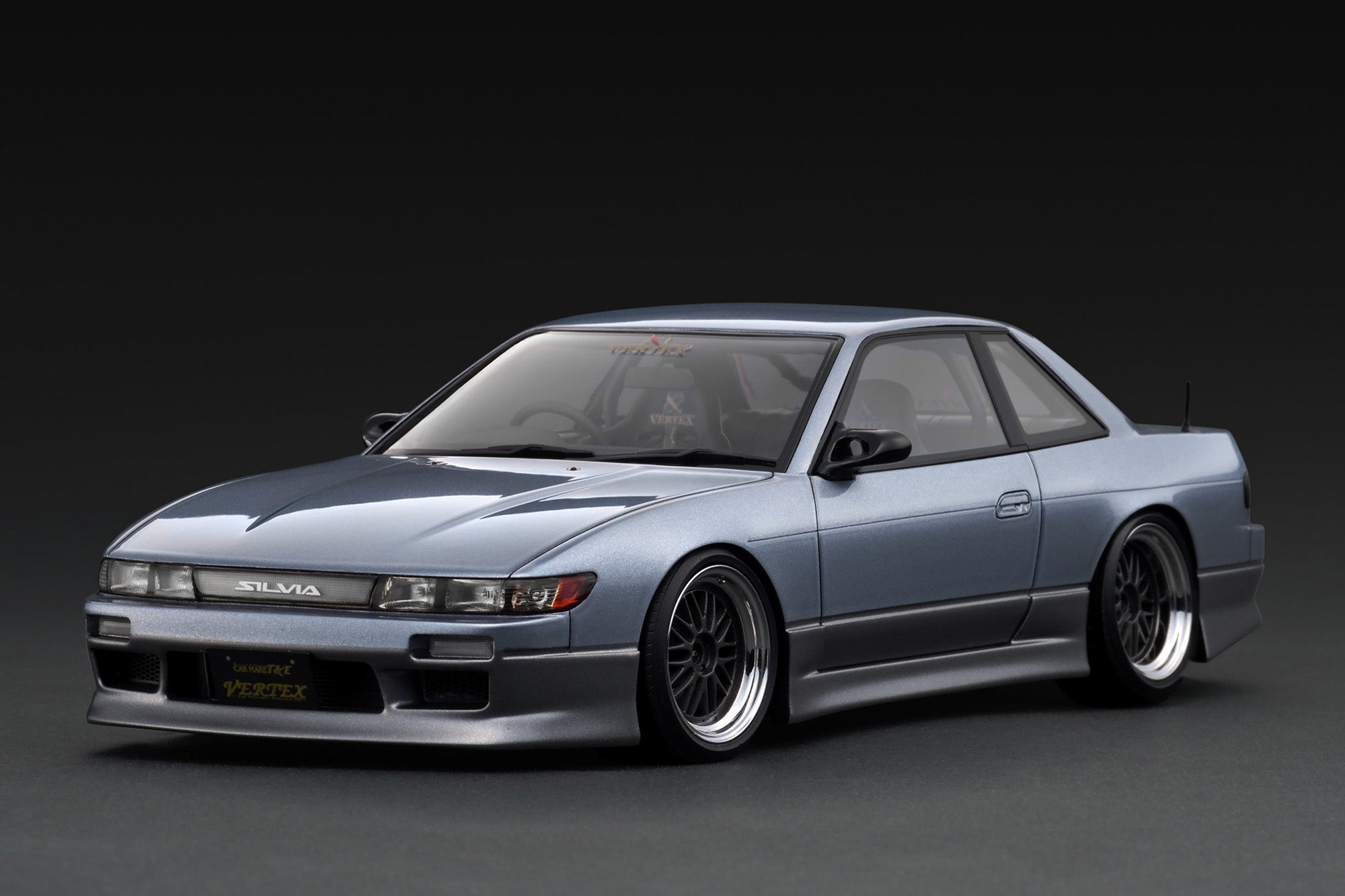 [IGNITION MODEL] 1:18 VERTEX S13 Silvia Blue Silver/Gray [IG3590]