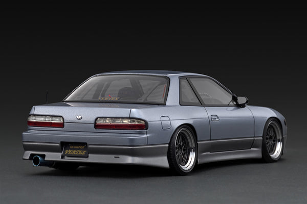 [IGNITION MODEL] 1:18 VERTEX S13 Silvia Blue Silver/Gray [IG3590]
