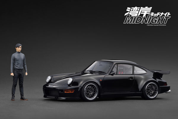 [IGNITION MODEL] 1:18 Blackbird (964) Black MIDNIGHT With Tatsuya Shima [IG3593]