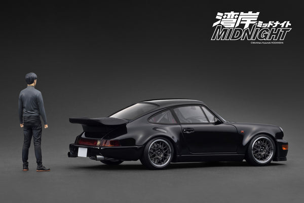 [IGNITION MODEL] 1:18 Blackbird (964) Black MIDNIGHT With Tatsuya Shima [IG3593]