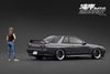 [IGNITION MODEL] 1:18 Nissan Skyline GT-R (R32) Gun Metallic MIDNIGHT Reina's R With Ms.Reina Akikawa [IG3595]