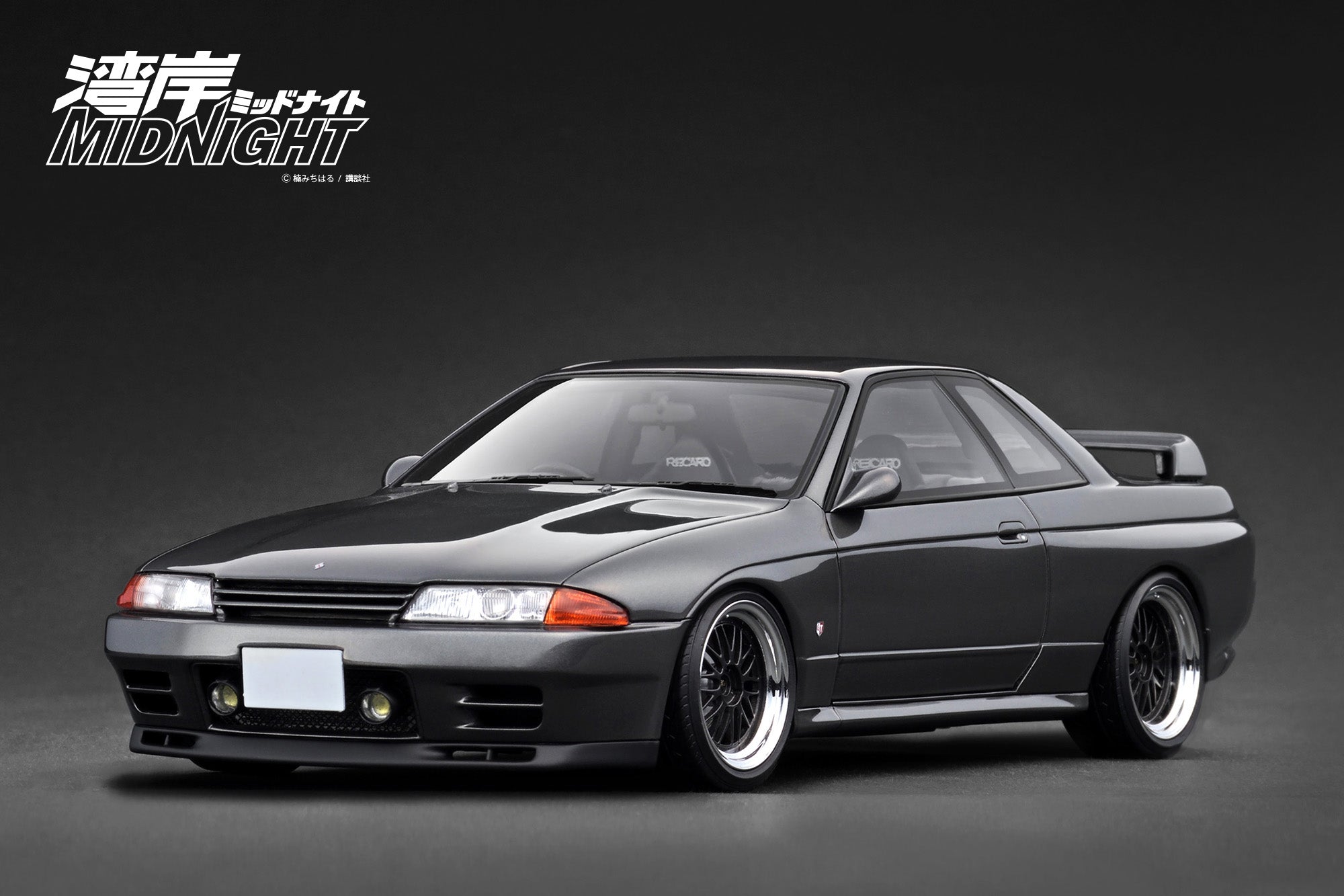 [IGNITION MODEL] 1:18 Nissan Skyline GT-R (R32) Gun Metallic MIDNIGHT Reina's R With Ms.Reina Akikawa [IG3595]