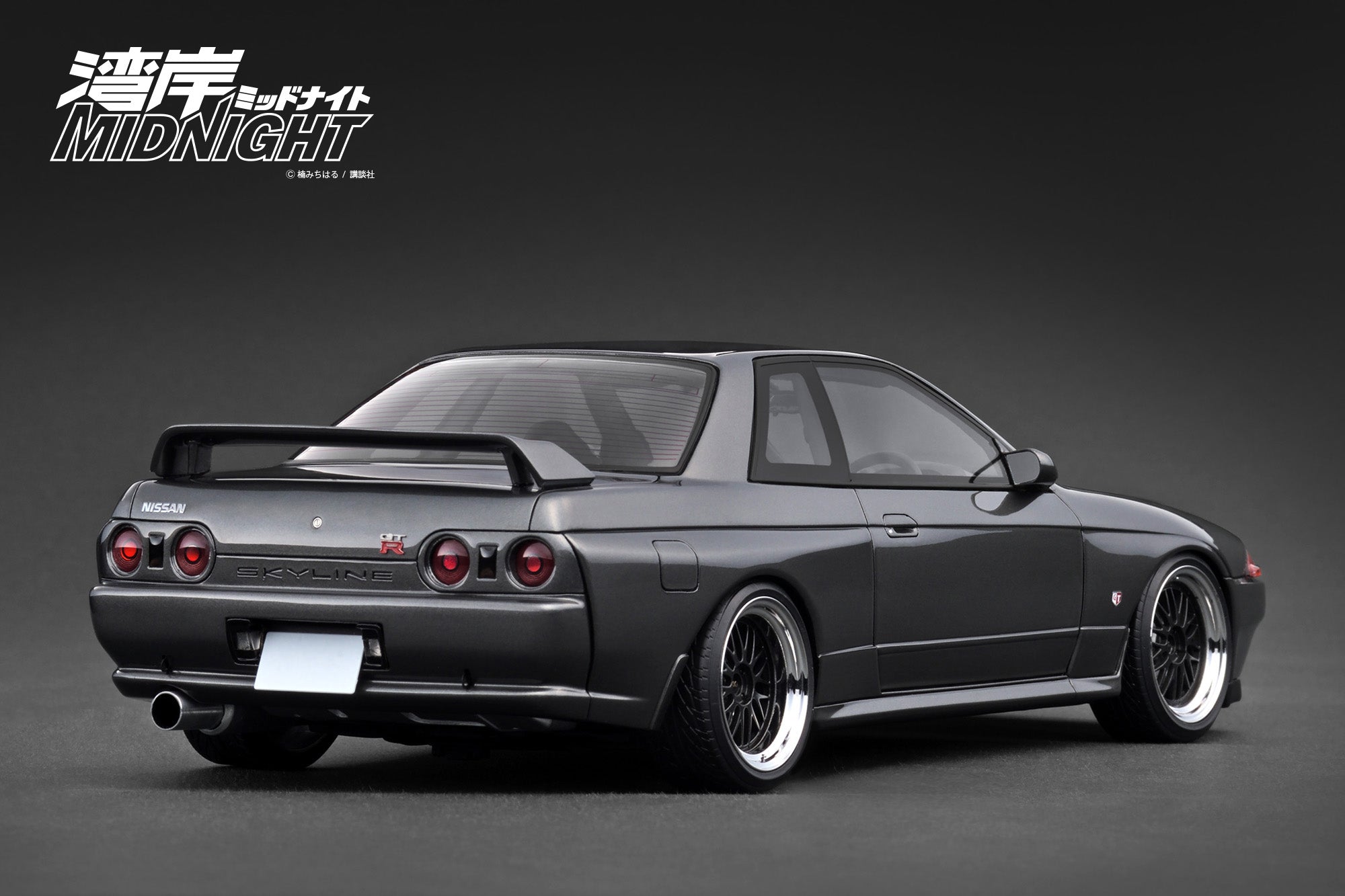 [IGNITION MODEL] 1:18 Nissan Skyline GT-R (R32) Gun Metallic MIDNIGHT Reina's R With Ms.Reina Akikawa [IG3595]