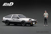 [IGNITION MODEL] 1:18 INITIAL D Toyota Sprinter Trueno 3Dr GT Apex(AE86) White/Black With Mr.Bunta [IG3659]