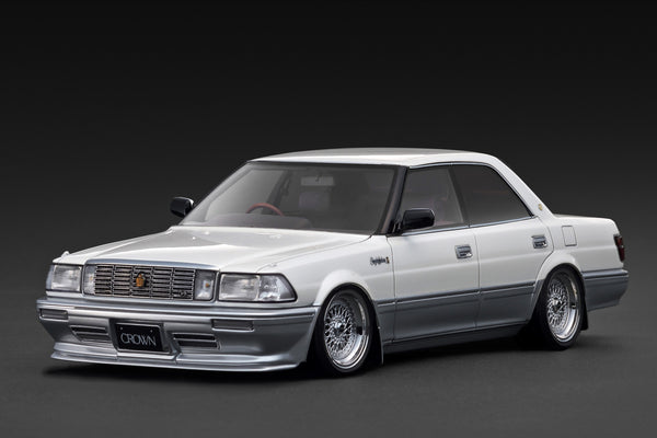 [IGNITION MODEL] 1:18 Toyota Crown Royal Saloon G (130) Pearl White/Silver [IG3732]