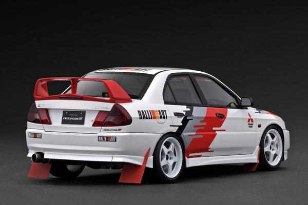 [IGNITION MODEL] 1:18 Mitsubishi Lancer Evolution IV (CN9A) White Rally Decoration Ver. [IG3786]