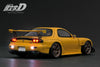 [IGNITION MODEL] 1:18 INITIAL D Mazda RX-7 (FD3S) Yellow With LED Light [IG3801]