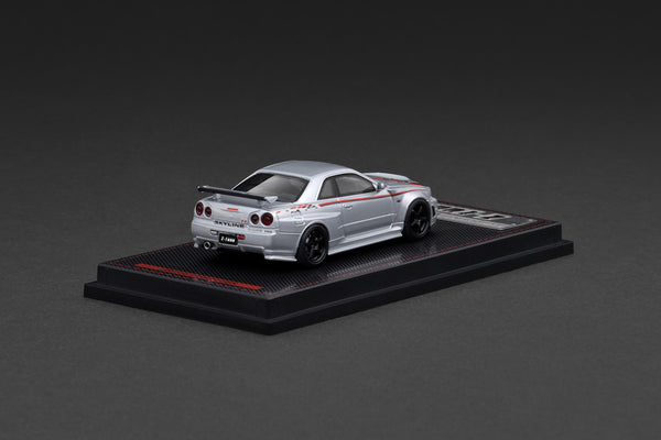 [IGNITION MODEL] 1:64 Nismo R34 GT-R Z-Tune Silver [IG3840]