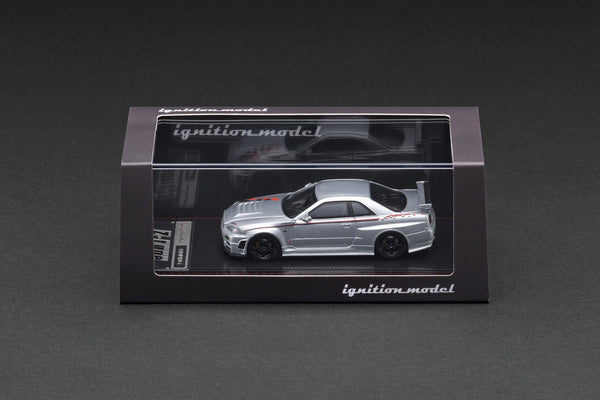 [IGNITION MODEL] 1:64 Nismo R34 GT-R Z-Tune Silver [IG3840]