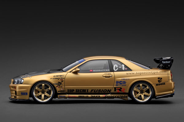 [IGNITION MODEL] 1:18 Top Secret 34GT-R (BNR34) Gold [IG3847]