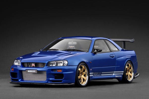 [IGNITION MODEL] 1:18 Top Secret 34GT-R (BNR34) Blue Metallic [IG3848]