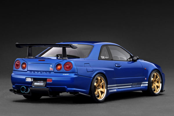 [IGNITION MODEL] 1:18 Top Secret 34GT-R (BNR34) Blue Metallic [IG3848]