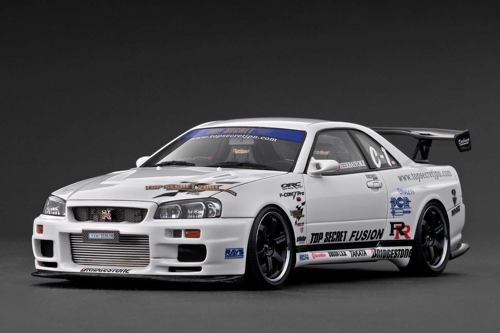 [IGNITION MODEL] 1:18 Top Secret 34GT-R (BNR34) White [IG3849]