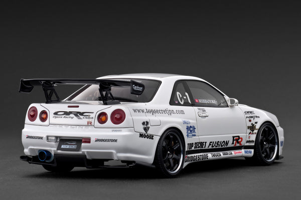 [IGNITION MODEL] 1:18 Top Secret 34GT-R (BNR34) White [IG3849]