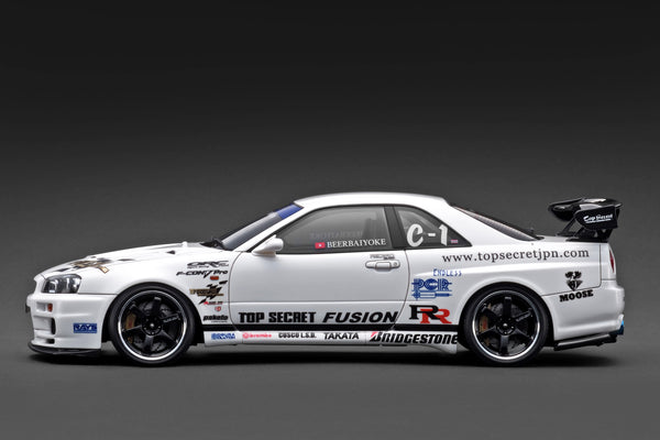 [IGNITION MODEL] 1:18 Top Secret 34GT-R (BNR34) White [IG3849]