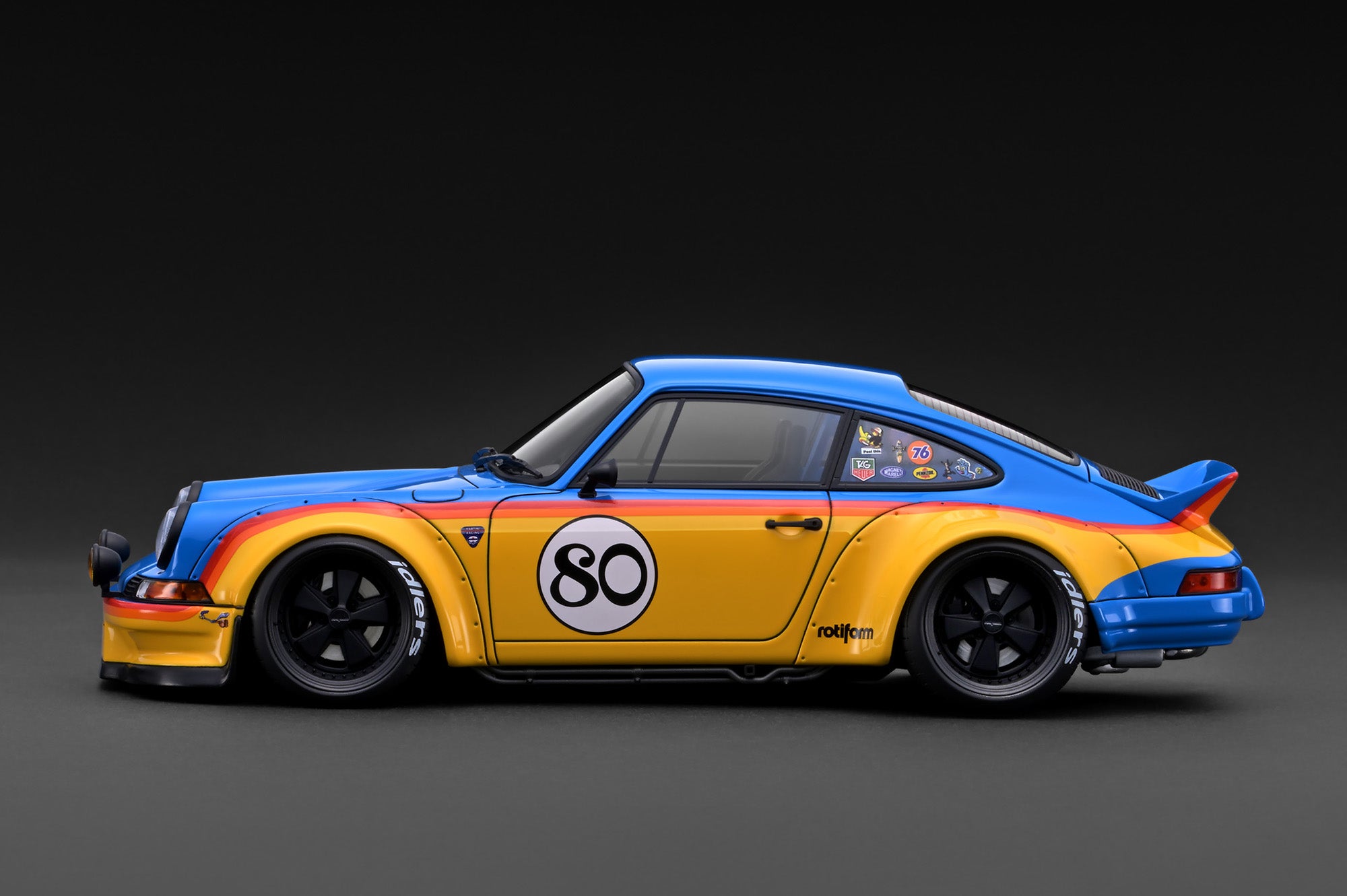 [IGNITION MODEL] 1:18 RWB Backdate Yellow/Blue [IG3877] - Toy Space Diecast Online Store Singapore