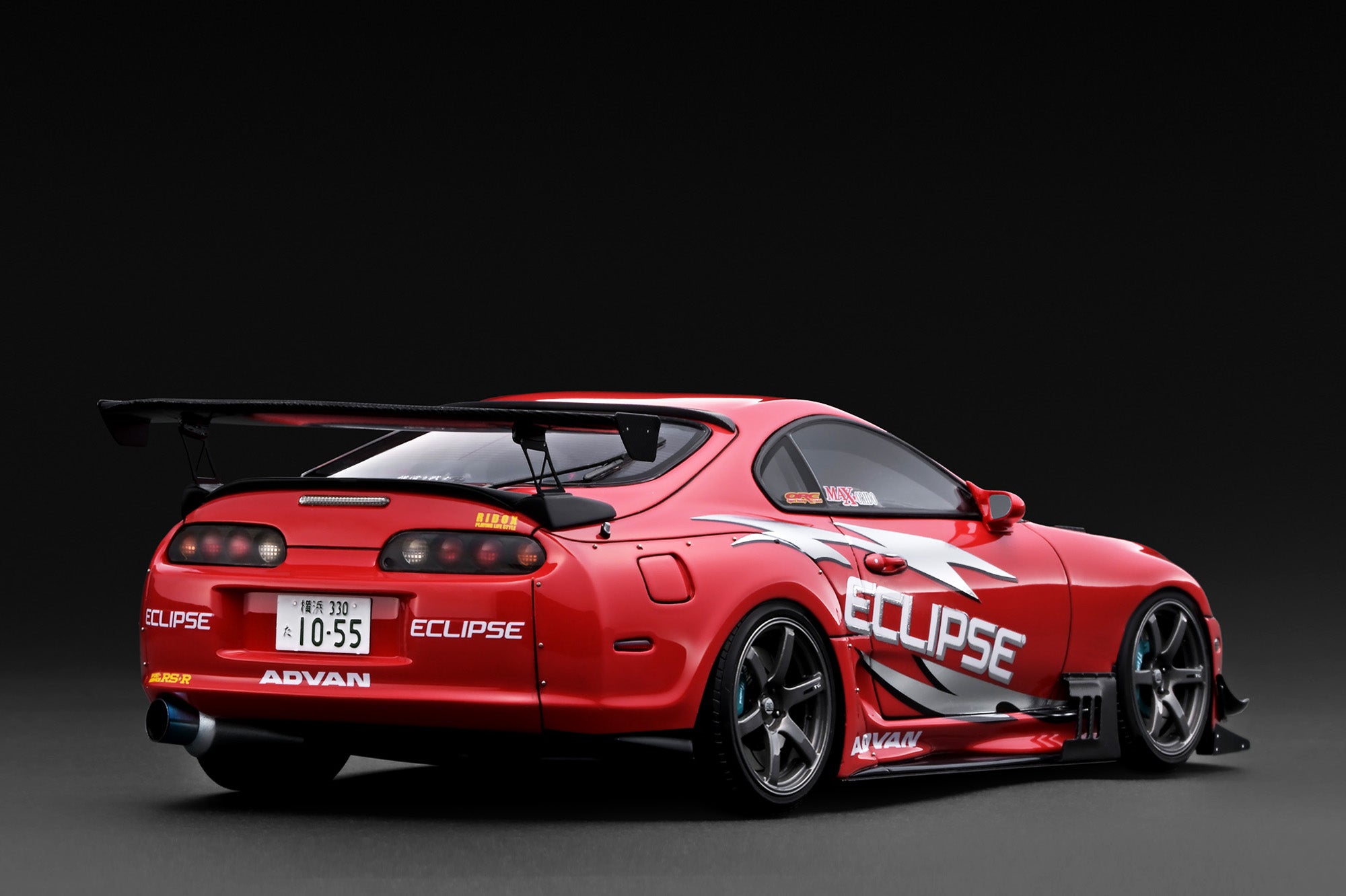[IGNITION MODEL] 1:18 Toyota Supra RZ (JZA80) ORIDO-STREET Ver.2 Red [IG3883] - Toy Space Diecast Online Store Singapore