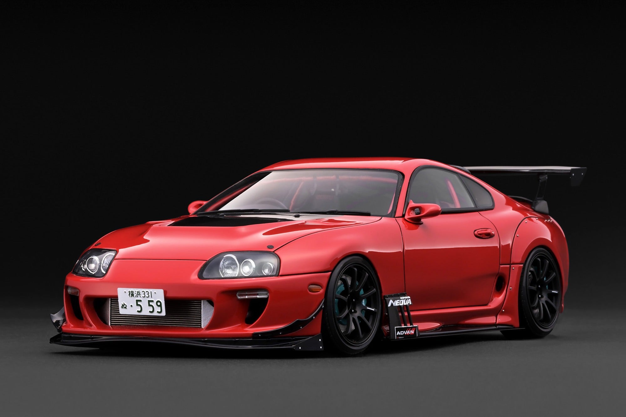 ア*ー様 骨董　特大　拓本　100×187㎝ IGNITION MODEL] 1:18 Toyota Supra RZ (JZA80) ORIDO-STREET Ver. Red [I