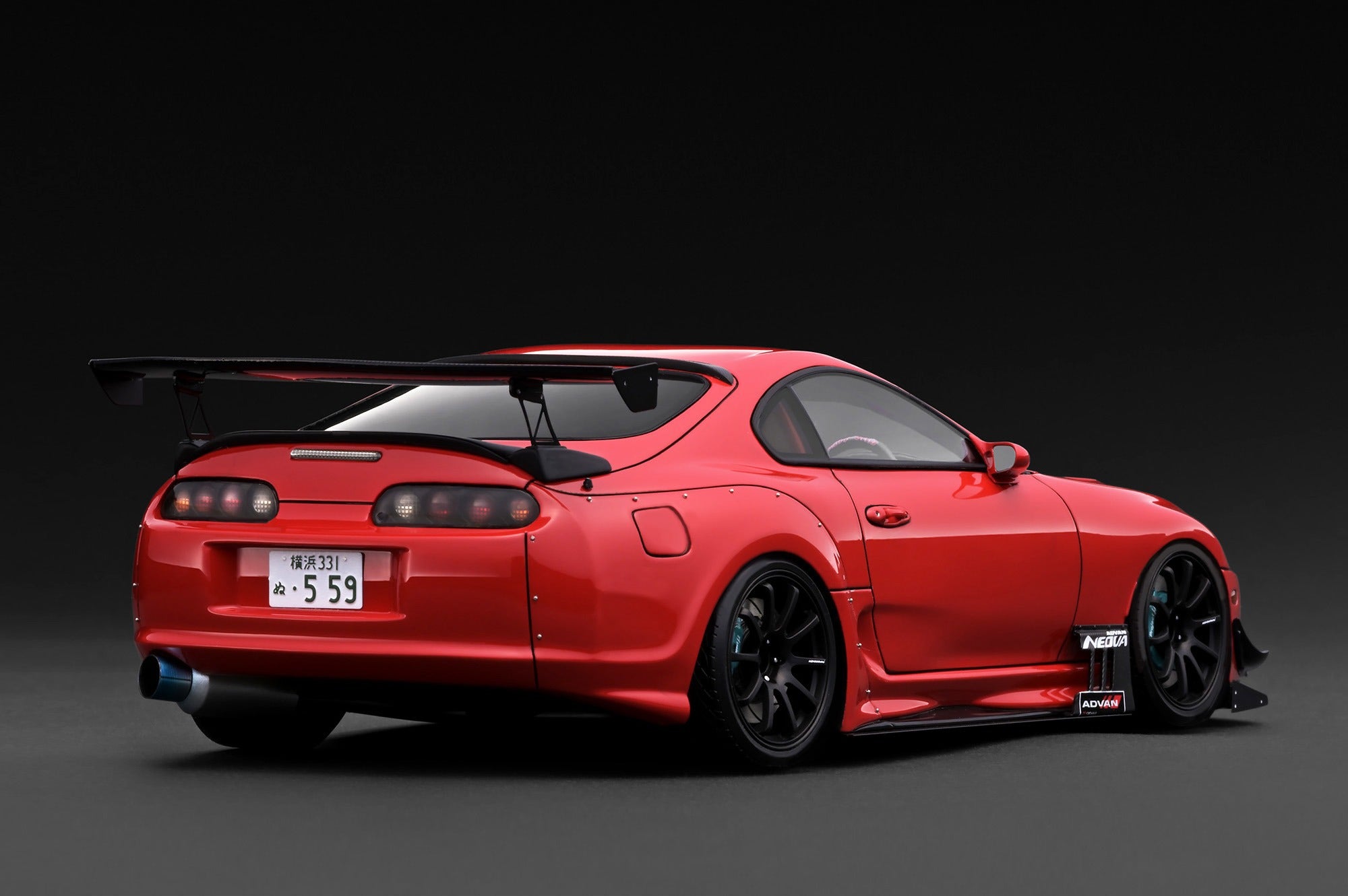 [IGNITION MODEL] 1:18 Toyota Supra RZ (JZA80) ORIDO-STREET Ver. Red [IG3885] - Toy Space Diecast Online Store Singapore