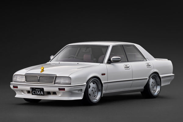 [IGNITION MODEL] 1:18 Nissan Cedric Cima (Y31) Pearl White [IG3903]
