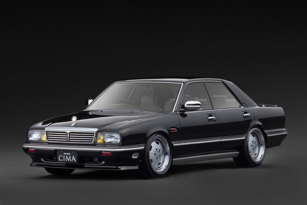 [IGNITION MODEL] 1:18 Nissan Cedric Cima (Y31) Black [IG3904]