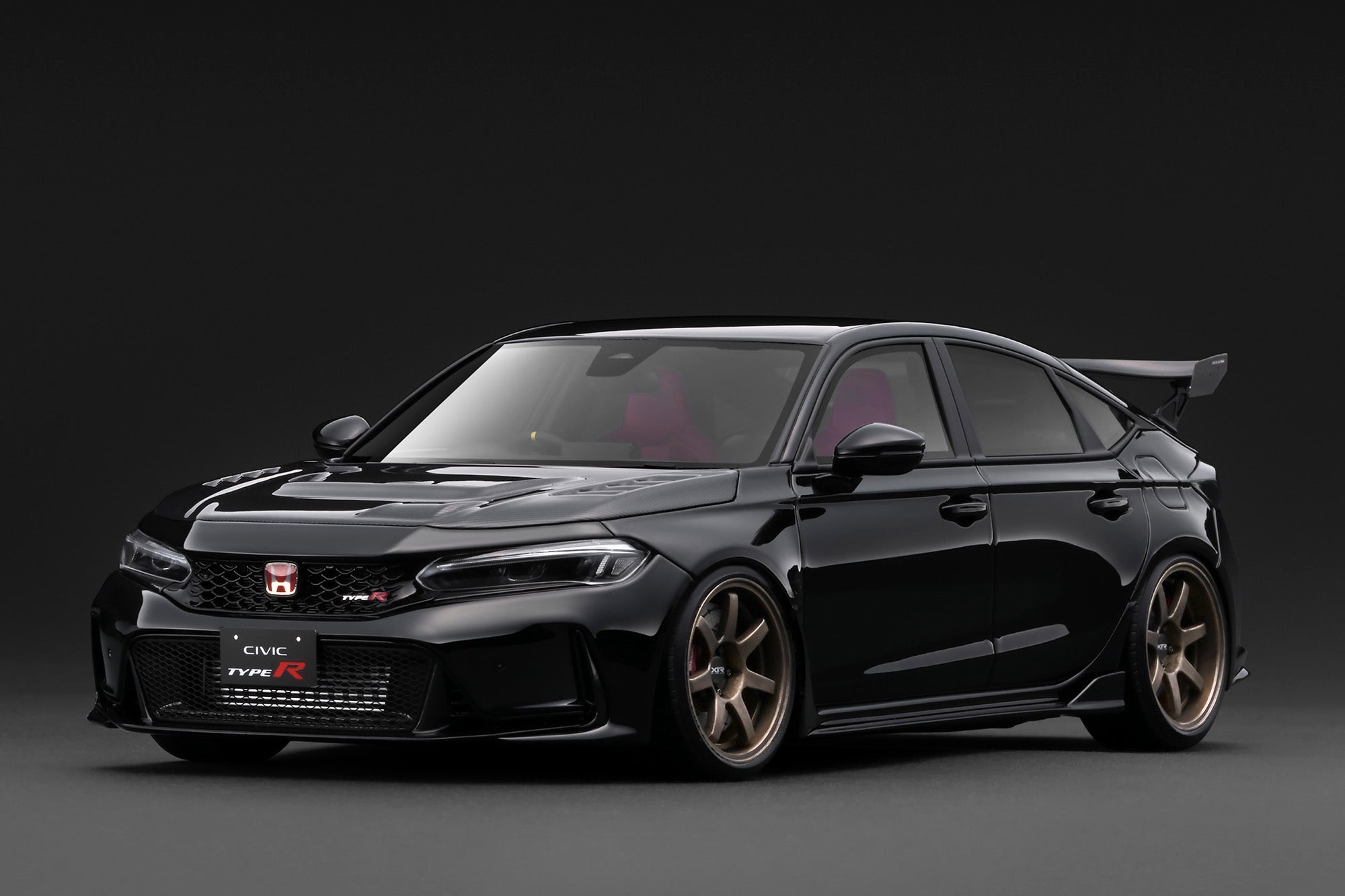 [IGNITION MODEL] 1:18 Honda Civic Type R J'S Racing (FL5) Black [IG3936]