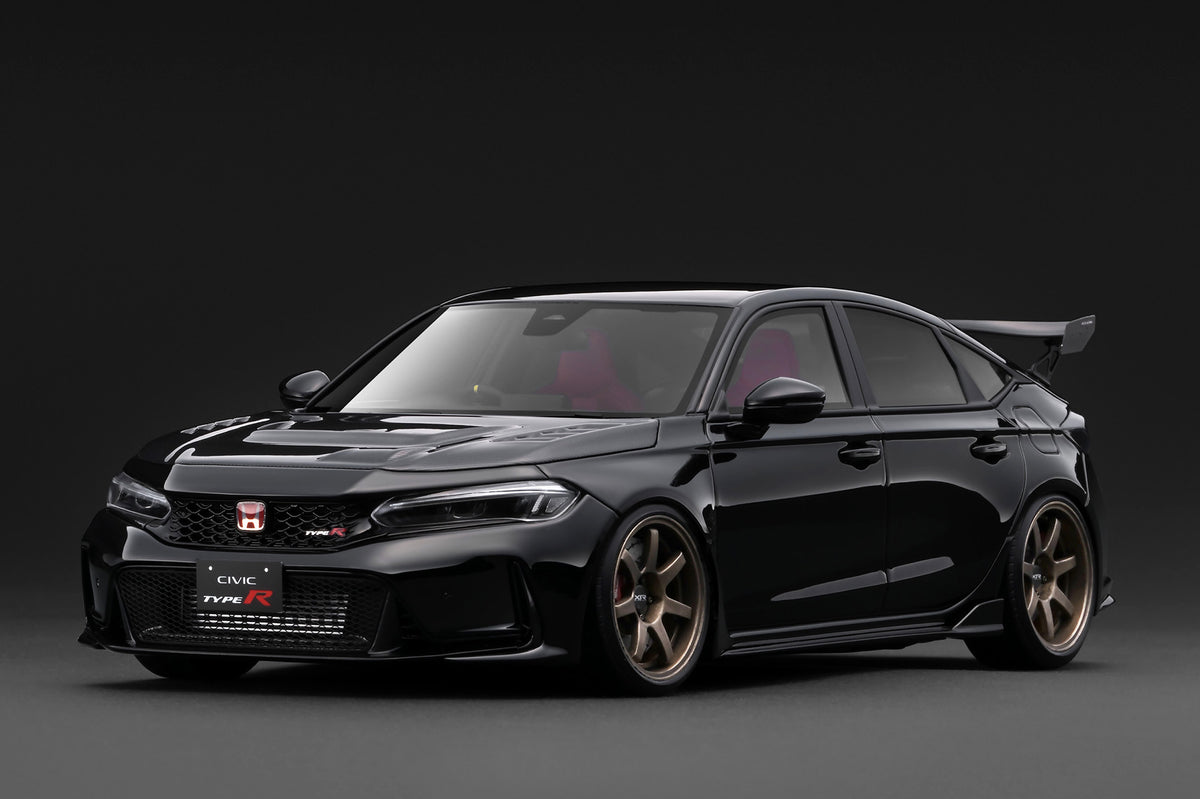 [IGNITION MODEL] 1:18 Honda Civic Type R J'S Racing (FL5) Black [IG3936] - Toy Space Diecast Online Store Singapore