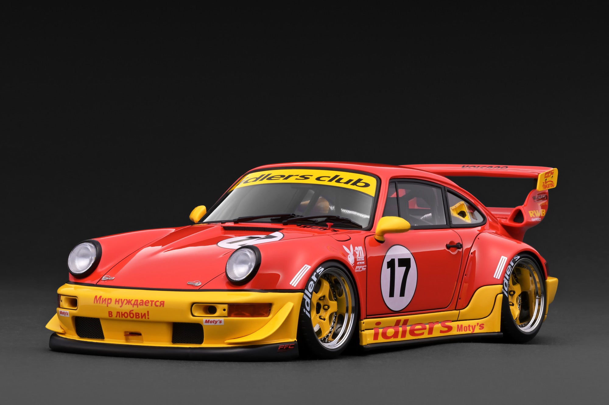 [IGNITION MODEL] 1:18 RWB 964 Red / Yellow [IG3948] - Toy Space Diecast Online Store Singapore