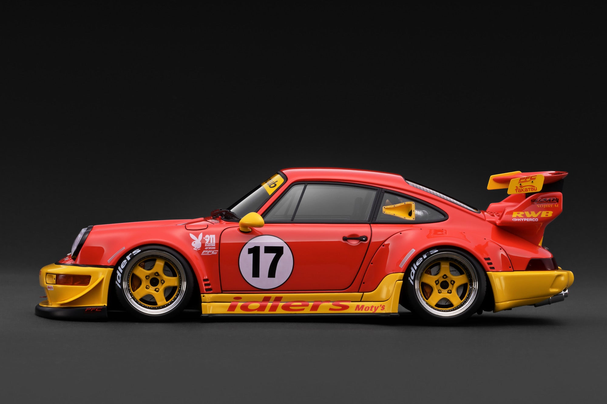 [IGNITION MODEL] 1:18 RWB 964 Red / Yellow [IG3948] - Toy Space Diecast Online Store Singapore