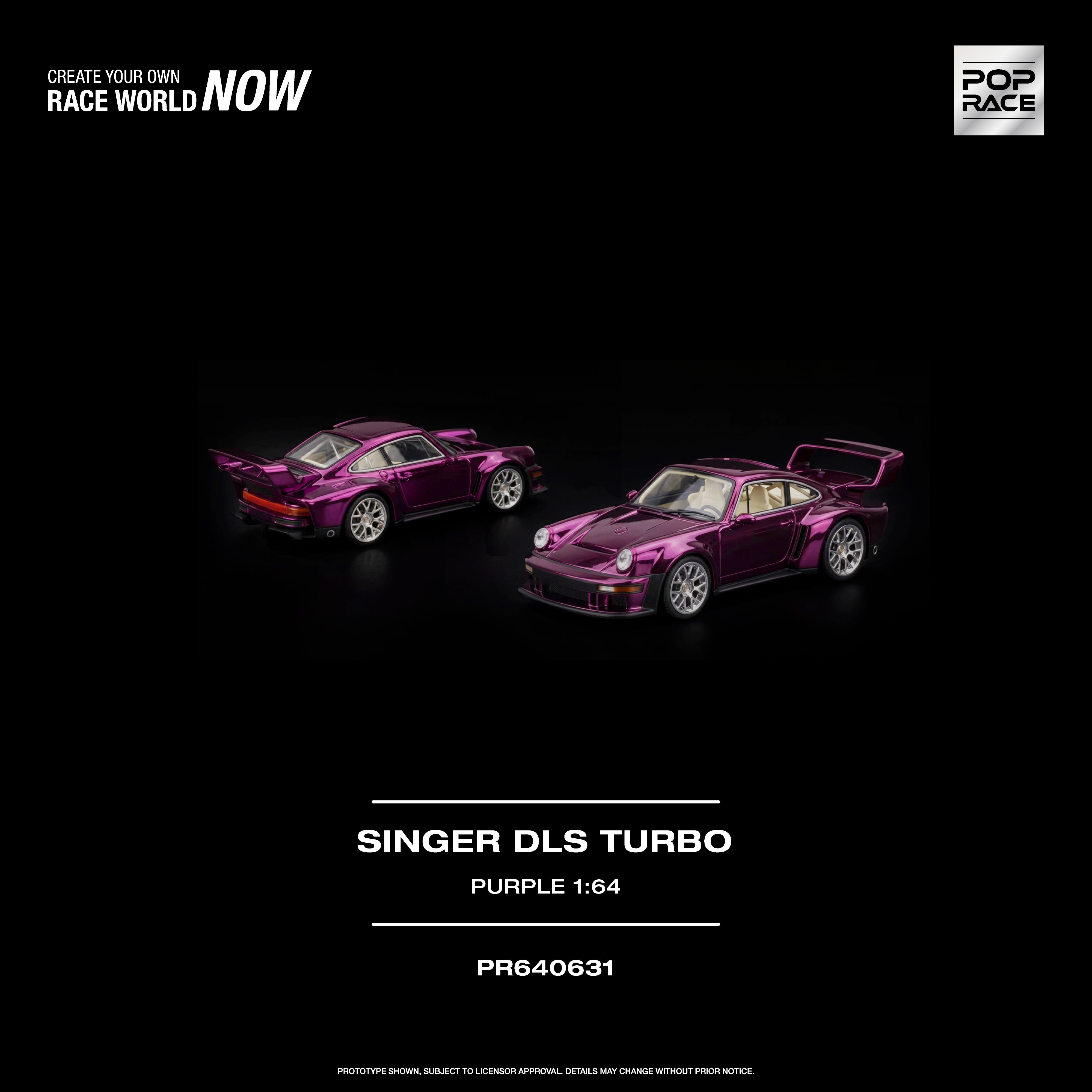 [POP RACE] 1:64 Singer DLS Turbo Purple