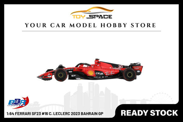 [BBR MODELS] 1:64 Ferrari SF23 #16 C. Leclerc 2023 Bahrain GP