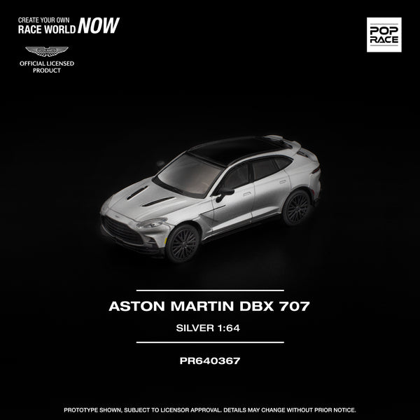 [POP RACE] 1:64 Aston Martin DBX 707 Silver