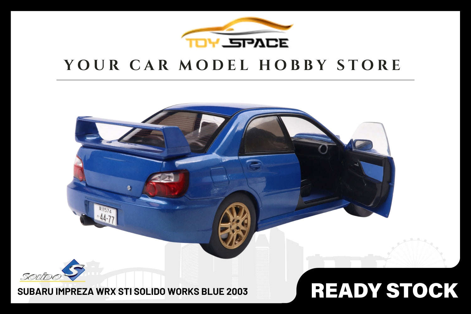 [SOLIDO] 1:18 Subaru Impreza WRX STI Sonic Blue 2003