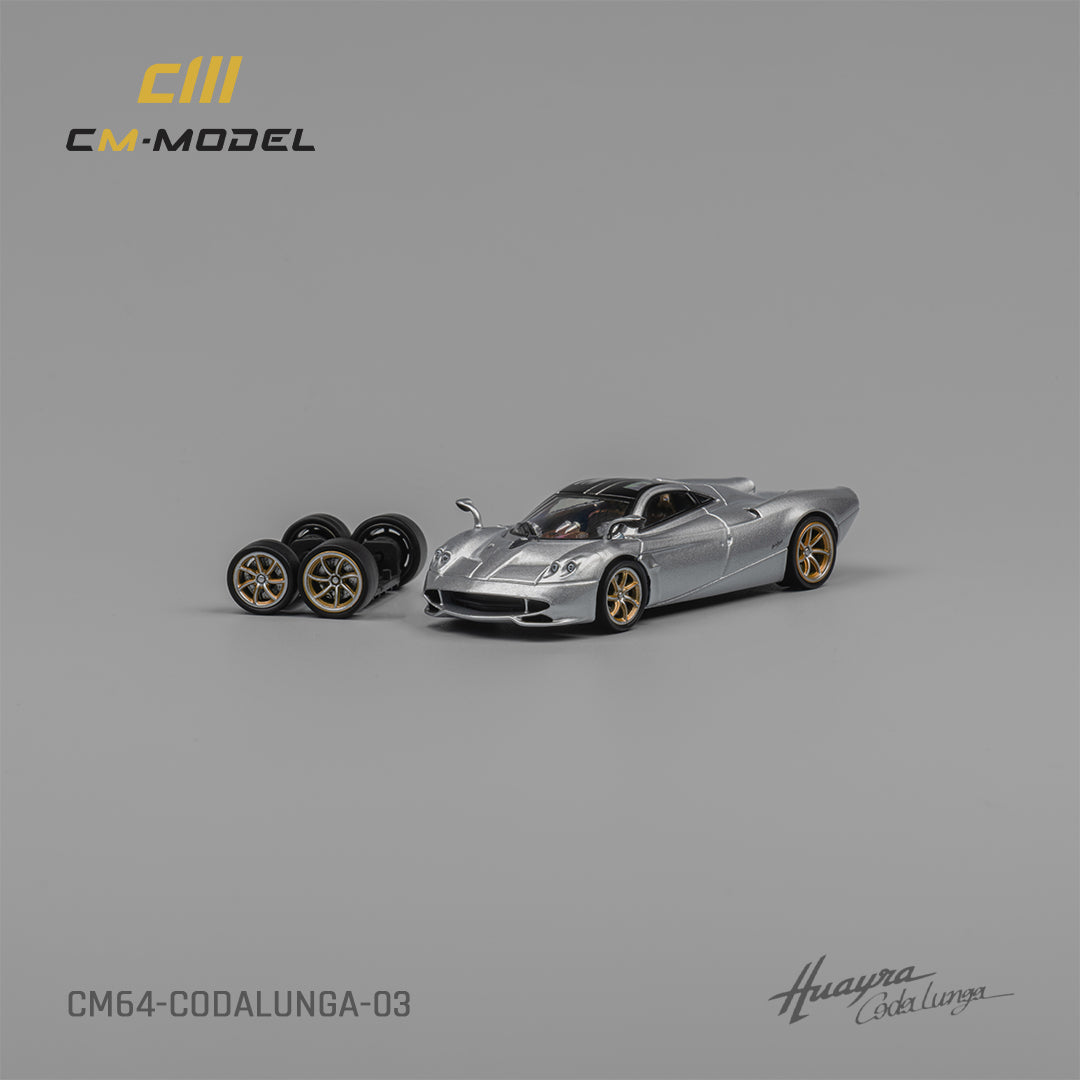 [CM MODEL] 1:64 Pagani Codalunga Metallic Silver