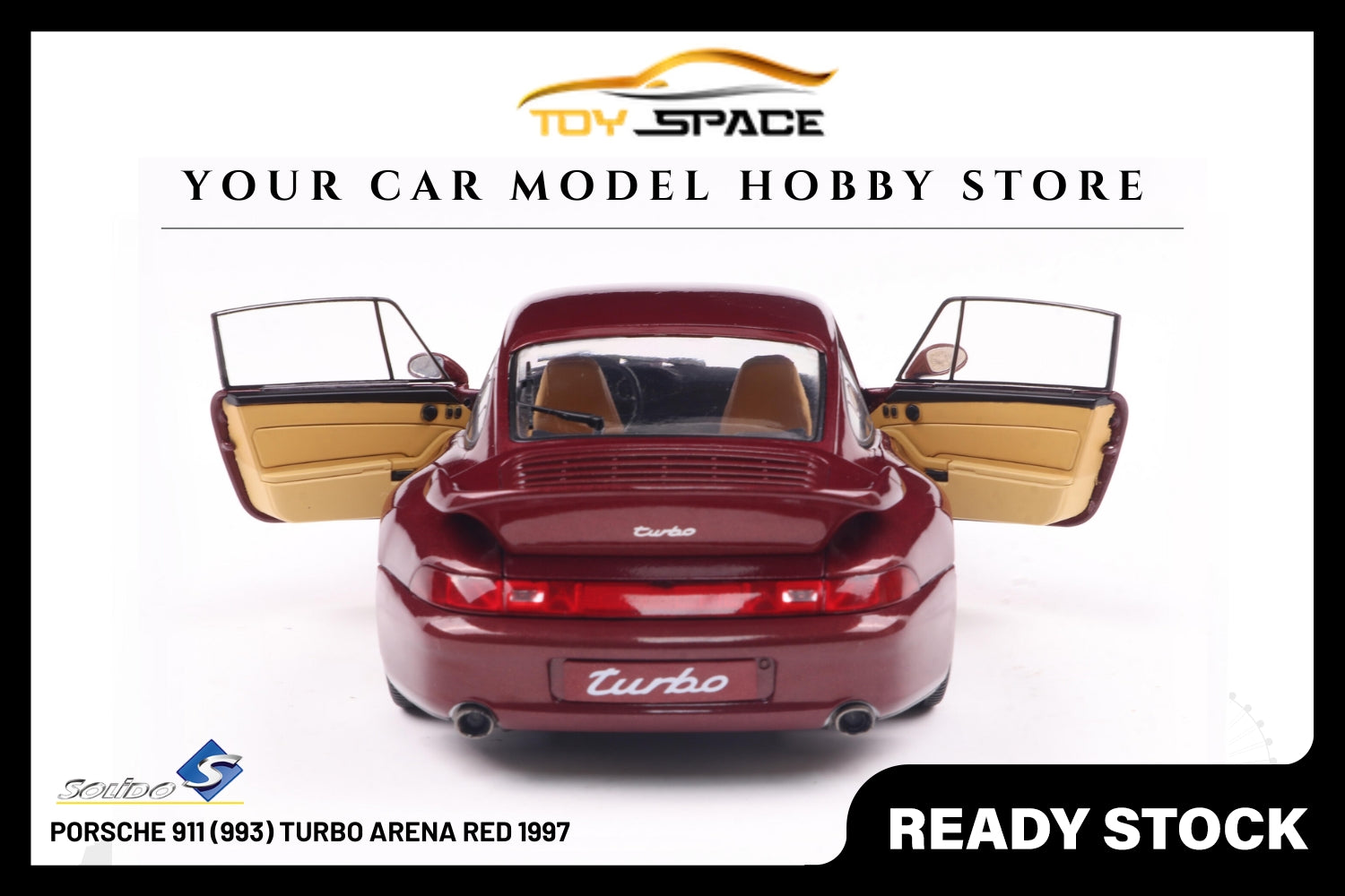 [SOLIDO] 1:18 Porsche 911 (993) Turbo Arena Red 1997