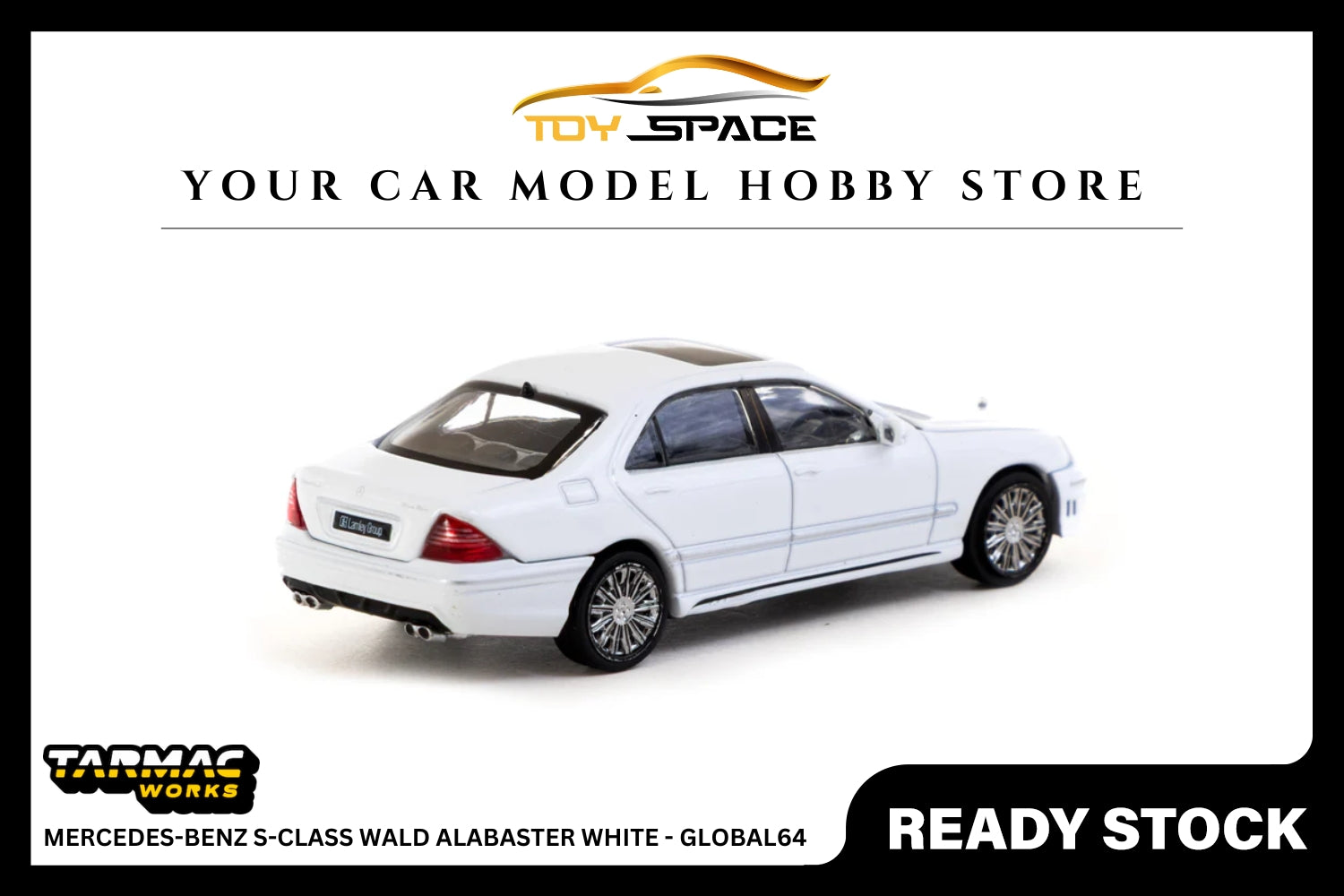 [TARMAC WORKS] 1:64 Mercedes-Benz S-Class Wald Alabaster White - GLOBAL64