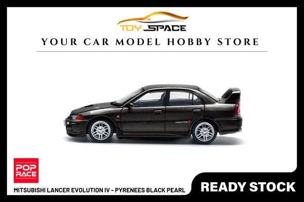 [POP RACE] 1:64 Mitsubishi Lancer Evolution IV - Pyrenees Black Pearl