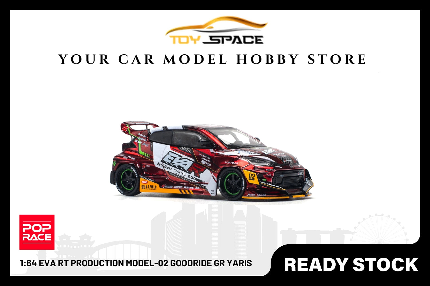 [POP RACE] 1:64 Eva RT Production Model-02 Goodride GR Yaris