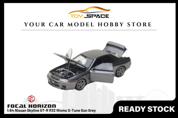 [FOCAL HORIZON] 1:64 Nissan Skyline GT-R R32 Nismo S-Tune Gun Grey