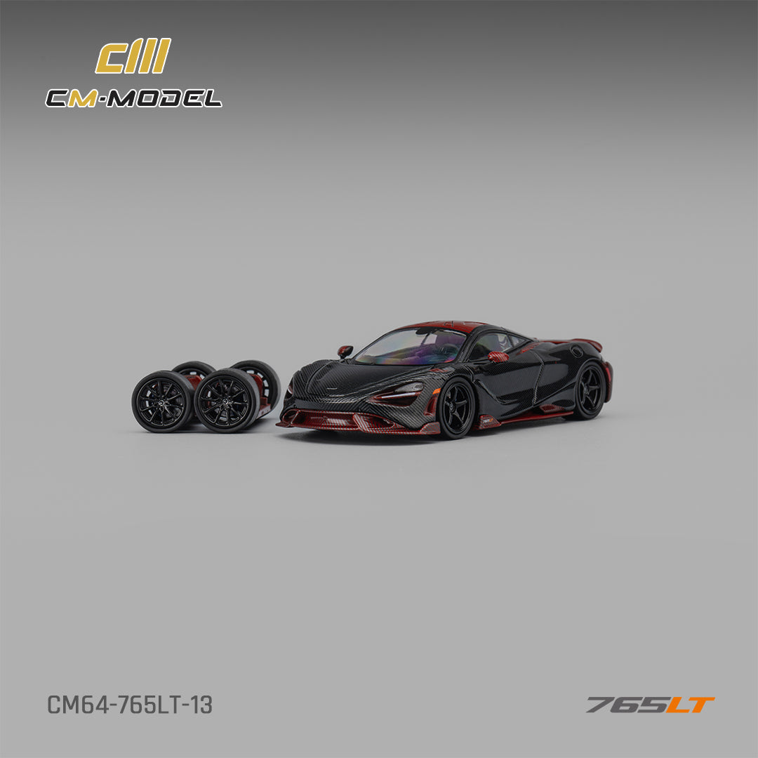 [CM MODEL] 1:64 Mclaren 765LT Full Carbon Red