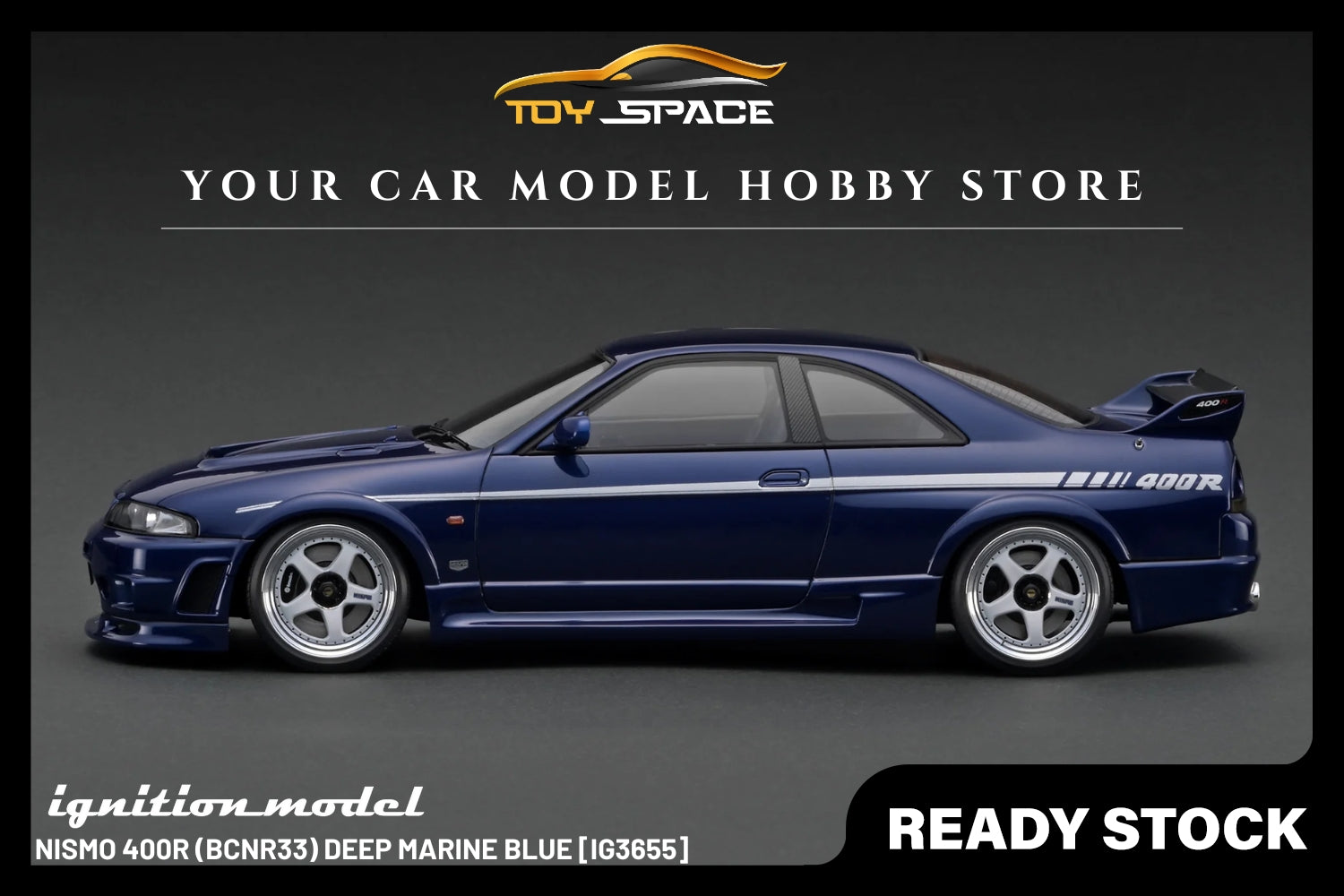 [IGNITION MODEL] 1:18 NISMO 400R (BCNR33) Deep Marine Blue [IG3655]