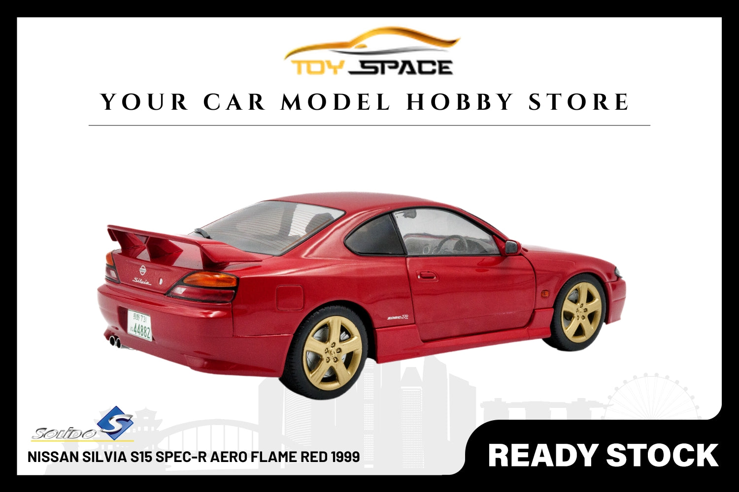 [SOLIDO] 1:18 Nissan Silvia S15 Spec-R Aero Flame Red 1999