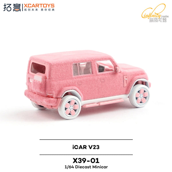 [XCARTOYS] 1:64 iCAR V23 Fluffy Pink