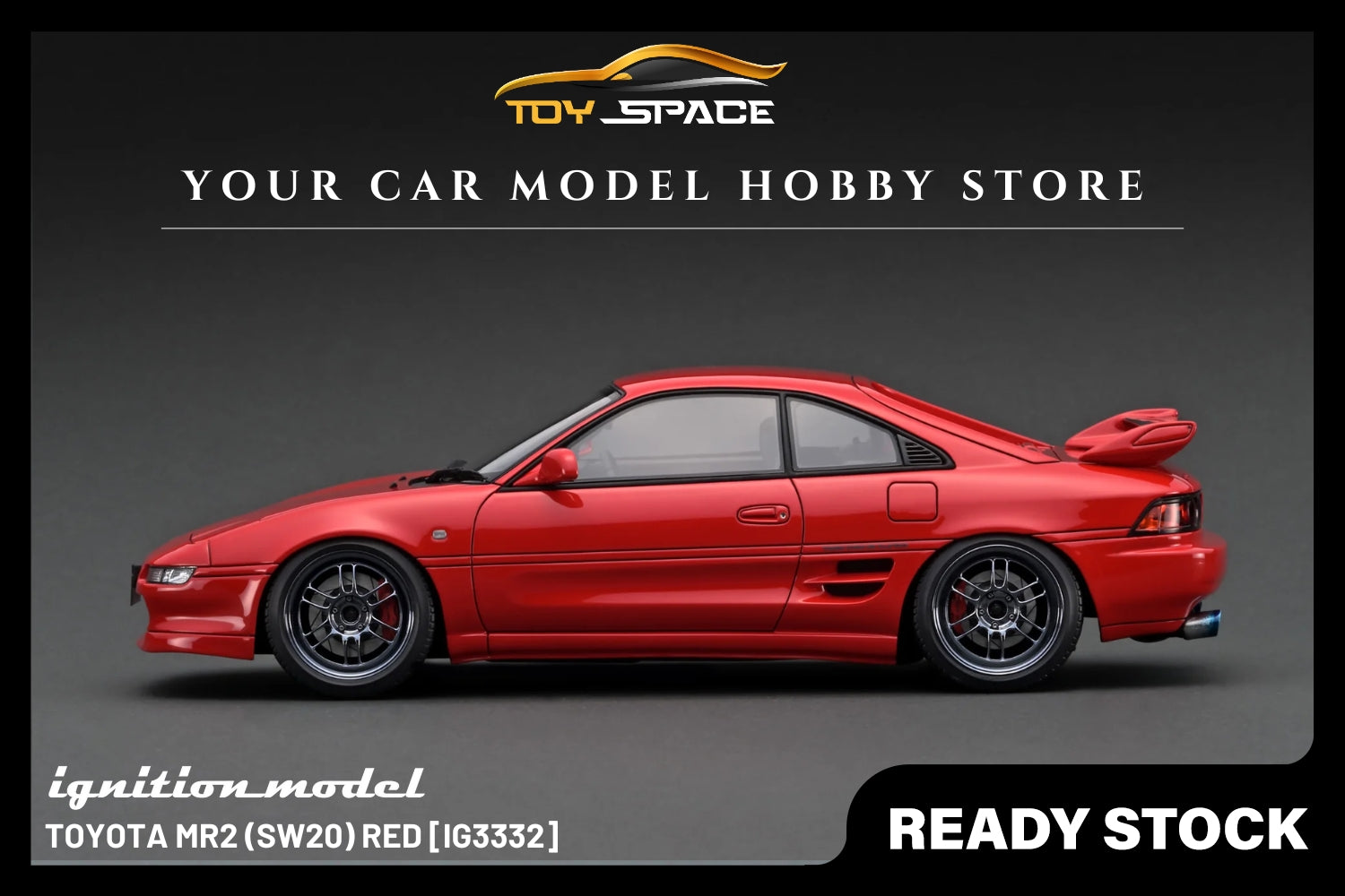 [IGNITION MODEL] 1/18 Toyota MR2 (SW20) Red [IG3332] - Toy Space Diecast Online Store Singapore